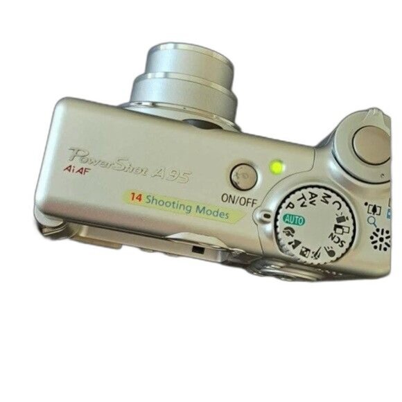 Canon PowerShot A95 Digital Camera 3x Optical Zoom Silver, Case/Adapter - Tested - Picture 11 of 13